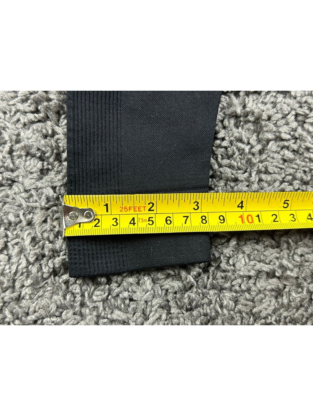 SET Active SculptFlex Leggings Black High Rise Ribbed Seamless Yoga Pants XS/S - Picture 7 of 8